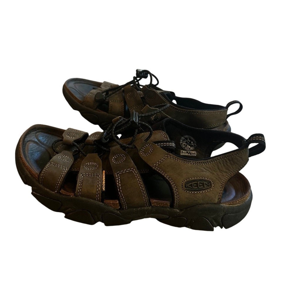Keen Brown Leather Waterproof Sport Sandals Men's 9